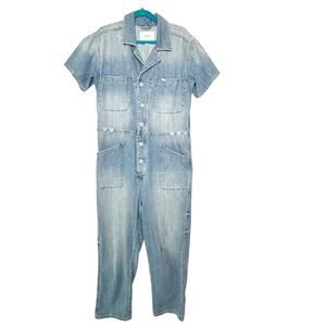 Pistola Blue Denim Utility Jumpsuit